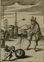 An illustration from Viridarium hieroglyphico-morale : in quo virtutes et vitia, atque mores huius aeui secundum tres ordines hierarchicos, ecclesiasticum, politicum, oeconomicum, per definitiones, distributiones, causas, adfectiones, adiuncta, effecta &c. piè, prudenter, dextrè ac variè explicantur, & non tantum dictis, & exemplis historiarum veterum ac recentium, ex sacris scripturis, sanctis patribus, seu Dd. ecclesiae, poetis, philosophis, historicis cum Christianorum tum gentilium, sed etiam artificiosissimis eiconibus hieroglyphicis illustrantur : opusculum novum ac rarum, cuius vsum atq[ue] vtilitatem praefixa praefatio docebit (1619)