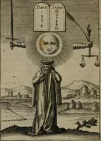 An illustration from Viridarium hieroglyphico-morale : in quo virtutes et vitia, atque mores huius aeui secundum tres ordines hierarchicos, ecclesiasticum, politicum, oeconomicum, per definitiones, distributiones, causas, adfectiones, adiuncta, effecta &c. piè, prudenter, dextrè ac variè explicantur, & non tantum dictis, & exemplis historiarum veterum ac recentium, ex sacris scripturis, sanctis patribus, seu Dd. ecclesiae, poetis, philosophis, historicis cum Christianorum tum gentilium, sed etiam artificiosissimis eiconibus hieroglyphicis illustrantur : opusculum novum ac rarum, cuius vsum atq[ue] vtilitatem praefixa praefatio docebit (1619)