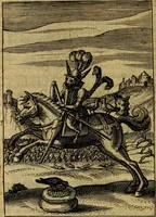 An illustration from Viridarium hieroglyphico-morale. In quo ... mores huius aevi ... explicantur, & non tantum dictis, & exemplis historiarum veterum ac recentium, ex sacris scripturis, sanctis Patribus, seu Dd. ecclesiae, poetis, philosophis, historicis cum Christianorum tum gentilium, sed etiam artificiosissimis eiconibus hieroglyphicis illustrantur (1619)