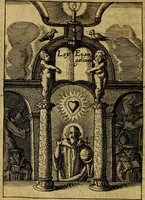 Picture 56 of 90 from Viridarium hieroglyphico-morale. In quo ... mores huius aevi ... explicantur, & non tantum dictis, & exemplis historiarum veterum ac recentium, ex sacris scripturis, sanctis Patribus, seu Dd. ecclesiae, poetis, philosophis, historicis cum Christianorum tum gentilium, sed etiam artificiosissimis eiconibus hieroglyphicis illustrantur (1619), leaf 119