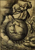 An illustration from Viridarium hieroglyphico-morale. In quo ... mores huius aevi ... explicantur, & non tantum dictis, & exemplis historiarum veterum ac recentium, ex sacris scripturis, sanctis Patribus, seu Dd. ecclesiae, poetis, philosophis, historicis cum Christianorum tum gentilium, sed etiam artificiosissimis eiconibus hieroglyphicis illustrantur (1619)