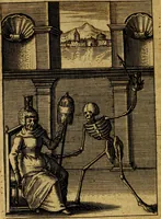 An illustration from Viridarium hieroglyphico-morale. In quo ... mores huius aevi ... explicantur, & non tantum dictis, & exemplis historiarum veterum ac recentium, ex sacris scripturis, sanctis Patribus, seu Dd. ecclesiae, poetis, philosophis, historicis cum Christianorum tum gentilium, sed etiam artificiosissimis eiconibus hieroglyphicis illustrantur (1619)