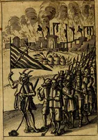 An illustration from Viridarium hieroglyphico-morale. In quo ... mores huius aevi ... explicantur, & non tantum dictis, & exemplis historiarum veterum ac recentium, ex sacris scripturis, sanctis Patribus, seu Dd. ecclesiae, poetis, philosophis, historicis cum Christianorum tum gentilium, sed etiam artificiosissimis eiconibus hieroglyphicis illustrantur (1619)