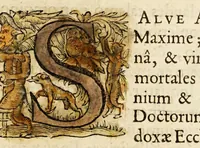 An illustration from Virorum illustrium ex ordine eremitarum D. Augustini elogia : cum singulorum expressis ad vivum iconibus. (1636)