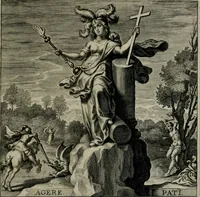 Picture 15 of 24 from Virtutes cardinales ethico emblemate expressae : ad praenob. et generos. dominum D. Franciscum de Kinschot, equitem ordinis S. Iacobi, etc (1645), leaf 38