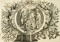 Picture 38 of 119 from VIrtVosIVs pantheon, Deo & sanCtIs ereCtVM, id est, Sermones panegyrici de praecipuis sacrorum ordinum fundatoribus, patriarchis, aliisque terrarum patronis, ad normam & formam Psalmo-graphi, Psal. 148.v.I : LaVDate IpsVM In eXCeLsIs : insertis nonnullis festis de B.M.V. de circumcisione Domini &c. & duodecim signis praedestinationis, quorum singula singulis mensibus praefiguntur cum symbolis chrono-graphicis, & figuris = Das ist, Lob-Predigen von denen fürnehmsten heil. Ordens-Stifftern, Patriarchen, und andern heiligen Lands-Patronen : dann auch auff etwelchen Mariae-Festtägen, und von denen 12. Zeichen der göttlichen Gnaden-Wahl, deren jedes jedem Monat vorgesetzt wird : pars [I-III] (1723), leaf 237