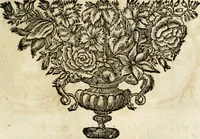 An illustration from VIrtVosIVs pantheon, Deo & sanCtIs ereCtVM, id est, Sermones panegyrici de praecipuis sacrorum ordinum fundatoribus, patriarchis, aliisque terrarum patronis, ad normam & formam Psalmo-graphi, Psal. 148.v.I : LaVDate IpsVM In eXCeLsIs : insertis nonnullis festis de B.M.V. de circumcisione Domini &c. & duodecim signis praedestinationis, quorum singula singulis mensibus praefiguntur cum symbolis chrono-graphicis, & figuris = Das ist, Lob-Predigen von denen fürnehmsten heil. Ordens-Stifftern, Patriarchen, und andern heiligen Lands-Patronen : dann auch auff etwelchen Mariae-Festtägen, und von denen 12. Zeichen der göttlichen Gnaden-Wahl, deren jedes jedem Monat vorgesetzt wird : pars [I-III] (1723)