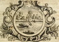 An illustration from VIrtVosIVs pantheon, Deo & sanCtIs ereCtVM, id est, Sermones panegyrici de praecipuis sacrorum ordinum fundatoribus, patriarchis, aliisque terrarum patronis, ad normam & formam Psalmo-graphi, Psal. 148.v.I : LaVDate IpsVM In eXCeLsIs : insertis nonnullis festis de B.M.V. de circumcisione Domini &c. & duodecim signis praedestinationis, quorum singula singulis mensibus praefiguntur cum symbolis chrono-graphicis, & figuris = Das ist, Lob-Predigen von denen fürnehmsten heil. Ordens-Stifftern, Patriarchen, und andern heiligen Lands-Patronen : dann auch auff etwelchen Mariae-Festtägen, und von denen 12. Zeichen der göttlichen Gnaden-Wahl, deren jedes jedem Monat vorgesetzt wird : pars [I-III] (1723)