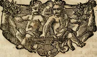 An illustration from VIrtVosIVs pantheon, Deo & sanCtIs ereCtVM, id est, Sermones panegyrici de praecipuis sacrorum ordinum fundatoribus, patriarchis, aliisque terrarum patronis, ad normam & formam Psalmo-graphi, Psal. 148.v.I : LaVDate IpsVM In eXCeLsIs : insertis nonnullis festis de B.M.V. de circumcisione Domini &c. & duodecim signis praedestinationis, quorum singula singulis mensibus praefiguntur cum symbolis chrono-graphicis, & figuris = Das ist, Lob-Predigen von denen fürnehmsten heil. Ordens-Stifftern, Patriarchen, und andern heiligen Lands-Patronen : dann auch auff etwelchen Mariae-Festtägen, und von denen 12. Zeichen der göttlichen Gnaden-Wahl, deren jedes jedem Monat vorgesetzt wird : pars [I-III] (1723)