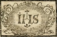 An illustration from VIrtVosIVs pantheon, Deo & sanCtIs ereCtVM, id est, Sermones panegyrici de praecipuis sacrorum ordinum fundatoribus, patriarchis, aliisque terrarum patronis, ad normam & formam Psalmo-graphi, Psal. 148.v.I : LaVDate IpsVM In eXCeLsIs : insertis nonnullis festis de B.M.V. de circumcisione Domini &c. & duodecim signis praedestinationis, quorum singula singulis mensibus praefiguntur cum symbolis chrono-graphicis, & figuris = Das ist, Lob-Predigen von denen fürnehmsten heil. Ordens-Stifftern, Patriarchen, und andern heiligen Lands-Patronen : dann auch auff etwelchen Mariae-Festtägen, und von denen 12. Zeichen der göttlichen Gnaden-Wahl, deren jedes jedem Monat vorgesetzt wird : pars [I-III] (1723)