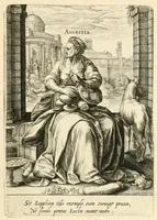 Picture 5 of 14 from Virtvtvm vitiorvmq[ve] : quibus capitalium nome inditum est, septenario numero protritorum, encomia vna cum praemijs poenis[qve] quae eorum cultores manent, exemplis testimonijsq[ue] sacrarum litterarum adumbrata, leaf 15