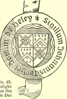 Picture 9 of 28 from The Visitation of the county of Rutland, begun by Fran. Burghill, Somerset, and Gregory King, Rougedragon, on Trinity vacation, 1681. Carried on and finished by Tho. May, Chester herald, and the said Rougedragon pursuivt in Hillary and Trinity vacation 1682. By virtue of several deputacons from Sr Henry St George kt., Clarenceux king of arms. Partly edited by the late W. Harry Rylands and completed by W. Bruce Bannerman (1922), leaf 38
