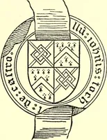An illustration from The Visitation of the county of Rutland, begun by Fran. Burghill, Somerset, and Gregory King, Rougedragon, on Trinity vacation, 1681. Carried on and finished by Tho. May, Chester herald, and the said Rougedragon pursuivt in Hillary and Trinity vacation 1682. By virtue of several deputacons from Sr Henry St George kt., Clarenceux king of arms. Partly edited by the late W. Harry Rylands and completed by W. Bruce Bannerman (1922)