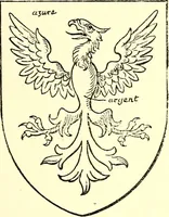 An illustration from The Visitation of the county of Rutland, begun by Fran. Burghill, Somerset, and Gregory King, Rougedragon, on Trinity vacation, 1681. Carried on and finished by Tho. May, Chester herald, and the said Rougedragon pursuivt in Hillary and Trinity vacation 1682. By virtue of several deputacons from Sr Henry St George kt., Clarenceux king of arms. Partly edited by the late W. Harry Rylands and completed by W. Bruce Bannerman (1922)