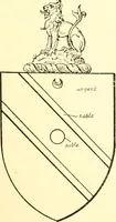 An illustration from The Visitation of the county of Rutland, begun by Fran. Burghill, Somerset, and Gregory King, Rougedragon, on Trinity vacation, 1681. Carried on and finished by Tho. May, Chester herald, and the said Rougedragon pursuivt in Hillary and Trinity vacation 1682. By virtue of several deputacons from Sr Henry St George kt., Clarenceux king of arms. Partly edited by the late W. Harry Rylands and completed by W. Bruce Bannerman (1922)