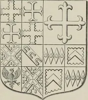 An illustration from The visitation of the county of Somerset in the year 1623 (1876)