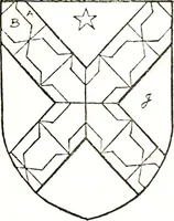 An illustration from The visitation of the county of Warwick, begun by Thomas May, Chester, and Gregory King, Rouge dragon, in Hilary vacacon, 1682. Reviewed by them in the Trinity vacacon following, and finished by Henry Dethick Richmond, and said rouge dragon pursuiv in Trinity vacation, 1683, by virtue of several deputations from Sir Henry St. George, Clarenceux king of arms (1911)