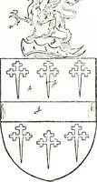 An illustration from The visitation of the county of Warwick, begun by Thomas May, Chester, and Gregory King, Rouge dragon, in Hilary vacacon, 1682. Reviewed by them in the Trinity vacacon following, and finished by Henry Dethick Richmond, and said rouge dragon pursuiv in Trinity vacation, 1683, by virtue of several deputations from Sir Henry St. George, Clarenceux king of arms (1911)