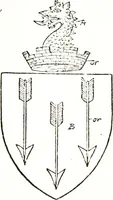 An illustration from The visitation of the county of Warwick, begun by Thomas May, Chester, and Gregory King, Rouge dragon, in Hilary vacacon, 1682. Reviewed by them in the Trinity vacacon following, and finished by Henry Dethick Richmond, and said rouge dragon pursuiv in Trinity vacation, 1683, by virtue of several deputations from Sir Henry St. George, Clarenceux king of arms (1911)