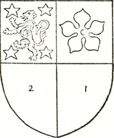 An illustration from The visitation of the county of Warwick, begun by Thomas May, Chester, and Gregory King, Rouge dragon, in Hilary vacacon, 1682. Reviewed by them in the Trinity vacacon following, and finished by Henry Dethick Richmond, and said rouge dragon pursuiv in Trinity vacation, 1683, by virtue of several deputations from Sir Henry St. George, Clarenceux king of arms (1911)
