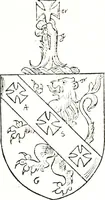 An illustration from The visitation of the county of Warwick, begun by Thomas May, Chester, and Gregory King, Rouge dragon, in Hilary vacacon, 1682. Reviewed by them in the Trinity vacacon following, and finished by Henry Dethick Richmond, and said rouge dragon pursuiv in Trinity vacation, 1683, by virtue of several deputations from Sir Henry St. George, Clarenceux king of arms (1911)