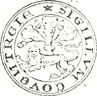 An illustration from The visitation of the county of Warwick, begun by Thomas May, Chester, and Gregory King, Rouge dragon, in Hilary vacacon, 1682. Reviewed by them in the Trinity vacacon following, and finished by Henry Dethick Richmond, and said rouge dragon pursuiv in Trinity vacation, 1683, by virtue of several deputations from Sir Henry St. George, Clarenceux king of arms (1911)