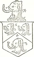 An illustration from The visitation of the county of Warwick, begun by Thomas May, Chester, and Gregory King, Rouge dragon, in Hilary vacacon, 1682. Reviewed by them in the Trinity vacacon following, and finished by Henry Dethick Richmond, and said rouge dragon pursuiv in Trinity vacation, 1683, by virtue of several deputations from Sir Henry St. George, Clarenceux king of arms (1911)