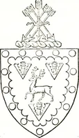 An illustration from The visitation of the county of Warwick, begun by Thomas May, Chester, and Gregory King, Rouge dragon, in Hilary vacacon, 1682. Reviewed by them in the Trinity vacacon following, and finished by Henry Dethick Richmond, and said rouge dragon pursuiv in Trinity vacation, 1683, by virtue of several deputations from Sir Henry St. George, Clarenceux king of arms (1911)