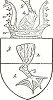 An illustration from The visitation of the county of Warwick, begun by Thomas May, Chester, and Gregory King, Rouge dragon, in Hilary vacacon, 1682. Reviewed by them in the Trinity vacacon following, and finished by Henry Dethick Richmond, and said rouge dragon pursuiv in Trinity vacation, 1683, by virtue of several deputations from Sir Henry St. George, Clarenceux king of arms (1911)