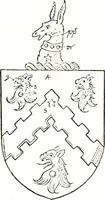An illustration from The visitation of the county of Warwick, begun by Thomas May, Chester, and Gregory King, Rouge dragon, in Hilary vacacon, 1682. Reviewed by them in the Trinity vacacon following, and finished by Henry Dethick Richmond, and said rouge dragon pursuiv in Trinity vacation, 1683, by virtue of several deputations from Sir Henry St. George, Clarenceux king of arms (1911)
