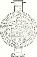 An illustration from The visitation of the county of Warwick, begun by Thomas May, Chester, and Gregory King, Rouge dragon, in Hilary vacacon, 1682. Reviewed by them in the Trinity vacacon following, and finished by Henry Dethick Richmond, and said rouge dragon pursuiv in Trinity vacation, 1683, by virtue of several deputations from Sir Henry St. George, Clarenceux king of arms (1911)