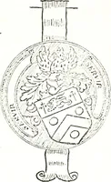 An illustration from The visitation of the county of Warwick, begun by Thomas May, Chester, and Gregory King, Rouge dragon, in Hilary vacacon, 1682. Reviewed by them in the Trinity vacacon following, and finished by Henry Dethick Richmond, and said rouge dragon pursuiv in Trinity vacation, 1683, by virtue of several deputations from Sir Henry St. George, Clarenceux king of arms (1911)