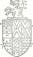 An illustration from The visitation of the county of Warwick, begun by Thomas May, Chester, and Gregory King, Rouge dragon, in Hilary vacacon, 1682. Reviewed by them in the Trinity vacacon following, and finished by Henry Dethick Richmond, and said rouge dragon pursuiv in Trinity vacation, 1683, by virtue of several deputations from Sir Henry St. George, Clarenceux king of arms (1911)