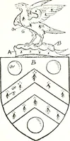 An illustration from The visitation of the county of Warwick, begun by Thomas May, Chester, and Gregory King, Rouge dragon, in Hilary vacacon, 1682. Reviewed by them in the Trinity vacacon following, and finished by Henry Dethick Richmond, and said rouge dragon pursuiv in Trinity vacation, 1683, by virtue of several deputations from Sir Henry St. George, Clarenceux king of arms (1911)