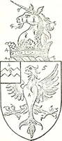 An illustration from The visitation of the county of Warwick, begun by Thomas May, Chester, and Gregory King, Rouge dragon, in Hilary vacacon, 1682. Reviewed by them in the Trinity vacacon following, and finished by Henry Dethick Richmond, and said rouge dragon pursuiv in Trinity vacation, 1683, by virtue of several deputations from Sir Henry St. George, Clarenceux king of arms (1911)