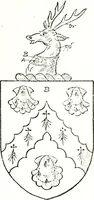 An illustration from The visitation of the county of Warwick, begun by Thomas May, Chester, and Gregory King, Rouge dragon, in Hilary vacacon, 1682. Reviewed by them in the Trinity vacacon following, and finished by Henry Dethick Richmond, and said rouge dragon pursuiv in Trinity vacation, 1683, by virtue of several deputations from Sir Henry St. George, Clarenceux king of arms (1911)