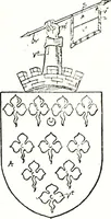 An illustration from The visitation of the county of Warwick, begun by Thomas May, Chester, and Gregory King, Rouge dragon, in Hilary vacacon, 1682. Reviewed by them in the Trinity vacacon following, and finished by Henry Dethick Richmond, and said rouge dragon pursuiv in Trinity vacation, 1683, by virtue of several deputations from Sir Henry St. George, Clarenceux king of arms (1911)