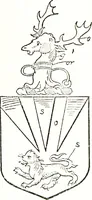 An illustration from The visitation of the county of Warwick, begun by Thomas May, Chester, and Gregory King, Rouge dragon, in Hilary vacacon, 1682. Reviewed by them in the Trinity vacacon following, and finished by Henry Dethick Richmond, and said rouge dragon pursuiv in Trinity vacation, 1683, by virtue of several deputations from Sir Henry St. George, Clarenceux king of arms (1911)