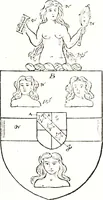 An illustration from The visitation of the county of Warwick, begun by Thomas May, Chester, and Gregory King, Rouge dragon, in Hilary vacacon, 1682. Reviewed by them in the Trinity vacacon following, and finished by Henry Dethick Richmond, and said rouge dragon pursuiv in Trinity vacation, 1683, by virtue of several deputations from Sir Henry St. George, Clarenceux king of arms (1911)