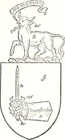 An illustration from The visitation of the county of Warwick, begun by Thomas May, Chester, and Gregory King, Rouge dragon, in Hilary vacacon, 1682. Reviewed by them in the Trinity vacacon following, and finished by Henry Dethick Richmond, and said rouge dragon pursuiv in Trinity vacation, 1683, by virtue of several deputations from Sir Henry St. George, Clarenceux king of arms (1911)