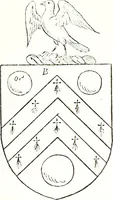 An illustration from The visitation of the county of Warwick, begun by Thomas May, Chester, and Gregory King, Rouge dragon, in Hilary vacacon, 1682. Reviewed by them in the Trinity vacacon following, and finished by Henry Dethick Richmond, and said rouge dragon pursuiv in Trinity vacation, 1683, by virtue of several deputations from Sir Henry St. George, Clarenceux king of arms (1911)