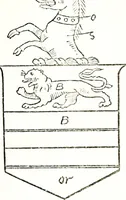 An illustration from The visitation of the county of Warwick, begun by Thomas May, Chester, and Gregory King, Rouge dragon, in Hilary vacacon, 1682. Reviewed by them in the Trinity vacacon following, and finished by Henry Dethick Richmond, and said rouge dragon pursuiv in Trinity vacation, 1683, by virtue of several deputations from Sir Henry St. George, Clarenceux king of arms (1911)