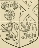 An illustration from The visitation of London, anno Domini 1633, 1634, and 1635. Made by Sr. Henry St. George, kt., Richmond herald, and deputy and marshal to Sr. Richard St. George, kt., Clarencieux king of armes (1886)