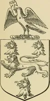 An illustration from The visitation of London, anno Domini 1633, 1634, and 1635. Made by Sr. Henry St. George, kt., Richmond herald, and deputy and marshal to Sr. Richard St. George, kt., Clarencieux king of armes (1886)