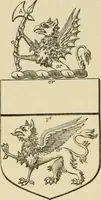 An illustration from The visitation of London, anno Domini 1633, 1634, and 1635. Made by Sr. Henry St. George, kt., Richmond herald, and deputy and marshal to Sr. Richard St. George, kt., Clarencieux king of armes (1886)