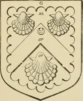 An illustration from The visitation of London, anno Domini 1633, 1634, and 1635. Made by Sr. Henry St. George, kt., Richmond herald, and deputy and marshal to Sr. Richard St. George, kt., Clarencieux king of armes (1886)