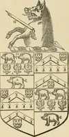 An illustration from The visitation of London, anno Domini 1633, 1634, and 1635. Made by Sr. Henry St. George, kt., Richmond herald, and deputy and marshal to Sr. Richard St. George, kt., Clarencieux king of armes (1886)