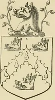 An illustration from The visitation of London, anno Domini 1633, 1634, and 1635. Made by Sr. Henry St. George, kt., Richmond herald, and deputy and marshal to Sr. Richard St. George, kt., Clarencieux king of armes (1886)
