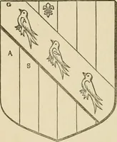 An illustration from The visitation of London, anno Domini 1633, 1634, and 1635. Made by Sr. Henry St. George, kt., Richmond herald, and deputy and marshal to Sr. Richard St. George, kt., Clarencieux king of armes (1886)