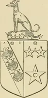 An illustration from The visitation of London, anno Domini 1633, 1634, and 1635. Made by Sr. Henry St. George, kt., Richmond herald, and deputy and marshal to Sr. Richard St. George, kt., Clarencieux king of armes (1886)